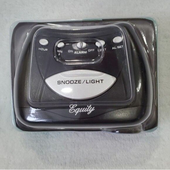 Equity LCD Digital Battery Powered Travel Alarm Clock NWT - Picture 7 of 8